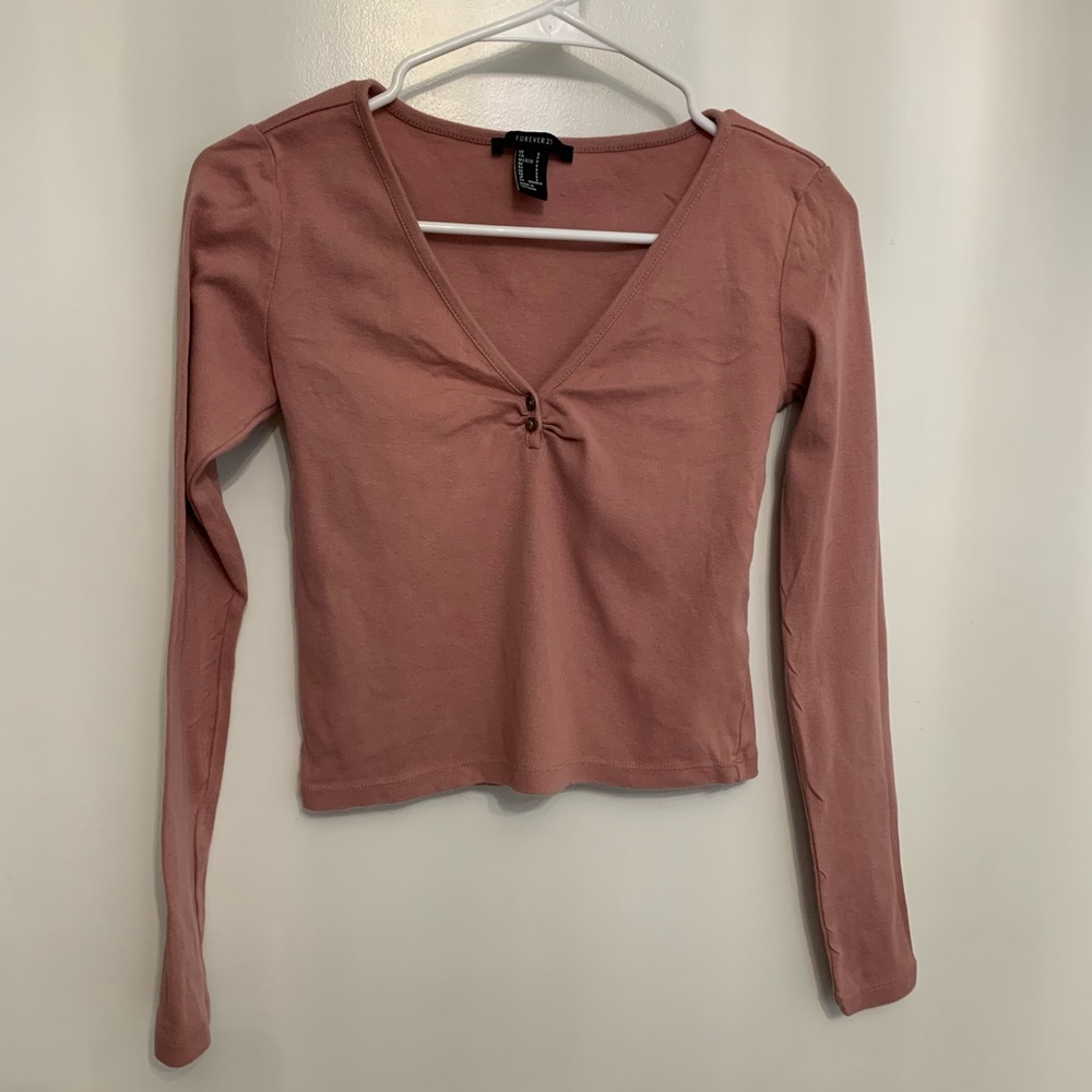 Pink Forever 21 Crop Top
